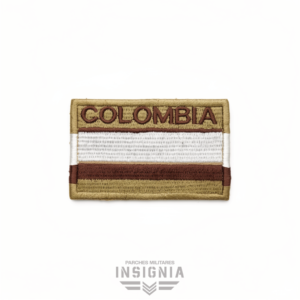 Parche Bandera de COLOMBIA Camuflado Tipo Desierto