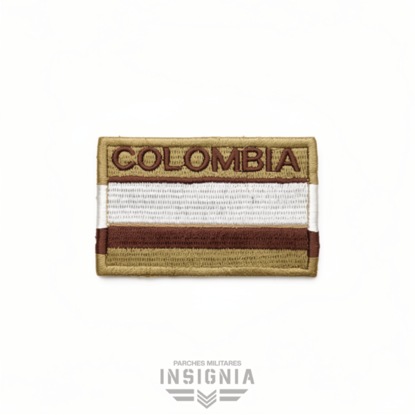 Parche Bandera de COLOMBIA Camuflado Tipo Desierto