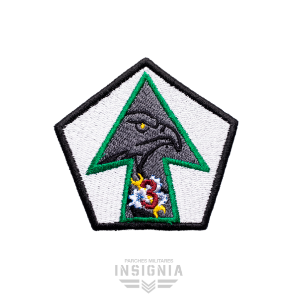 Parche Batallón de Abastecimiento en Apoyo Directo N.º 3 BAABS3 Uniforme N°3