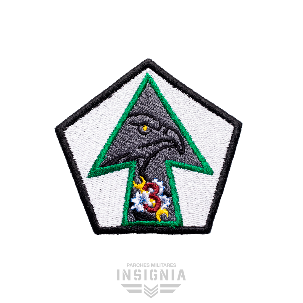 Parche Batallón de Abastecimiento en Apoyo Directo N.º 3 BAABS3 Uniforme N°3