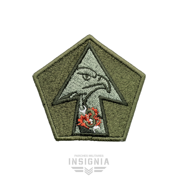 Parche Batallón de Abastecimiento en Apoyo Directo N.º 3 BAABS3 Camuflado Verde Camaleón