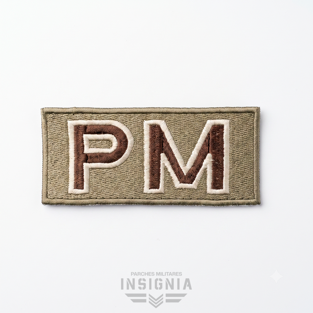 Parche Policía Militar PM Camuflado Tipo Desierto